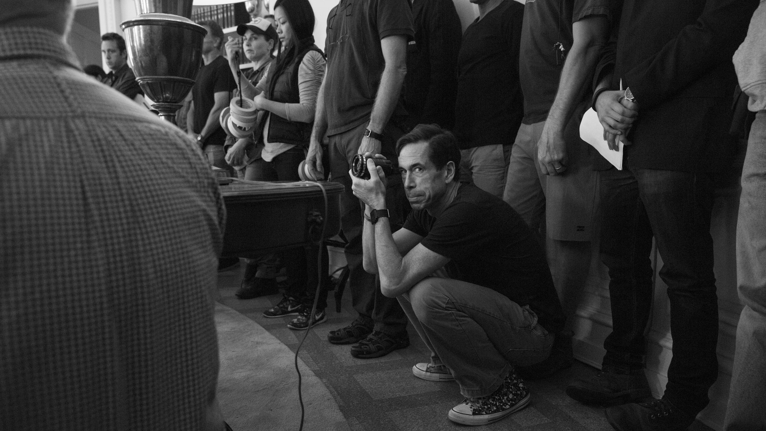 Jim Denault, ASC on the set of All The Way.